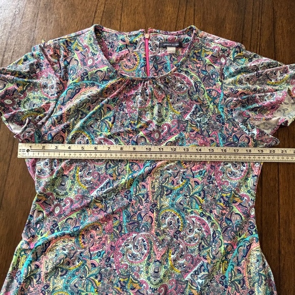 Tommy Hilfiger colourful paisley short sleeve midi dress size 12 - Picture 14 of 16